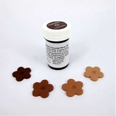 Sugarflair Colours - Lebensmittelfarbe Chocolate Brown Gelfarben