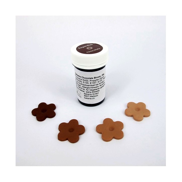 Sugarflair Colours - Lebensmittelfarbe Chocolate Brown Gelfarben