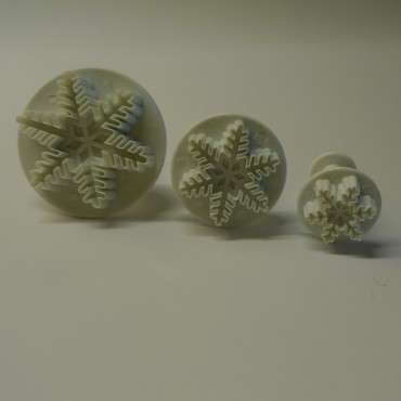 Snowflake Plunger Cutter Sugarcraft