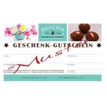 Geschenk Gutschein Backformen