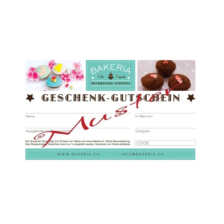 Geschenkgutschein Backen