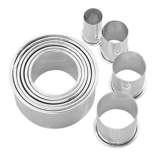 Birkmann Easy Baking Circle Cutter Set, 10 pcs