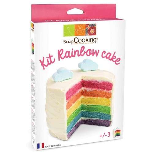 ScrapCooking Kit Rainbow Cake - 4x10g Farbiges Backpulver