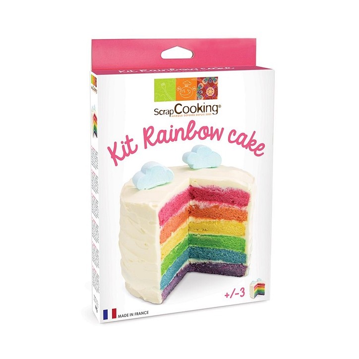 Coloured Baking Powder Rainbow Cake Kit