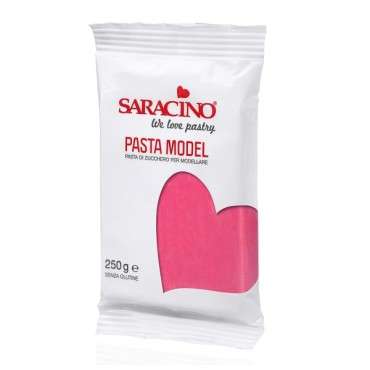 Saracino Pasta Model Fuchsia Pink - Glutenfrei - Saracino Pasta Model 250g FUCHSIA - Fuchsia Modellliermasse