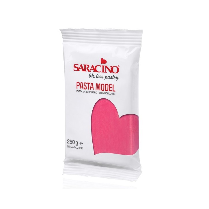 Saracino Pasta Model Fuchsia Pink - Glutenfrei - Saracino Pasta Model 250g FUCHSIA - Fuchsia Modellliermasse