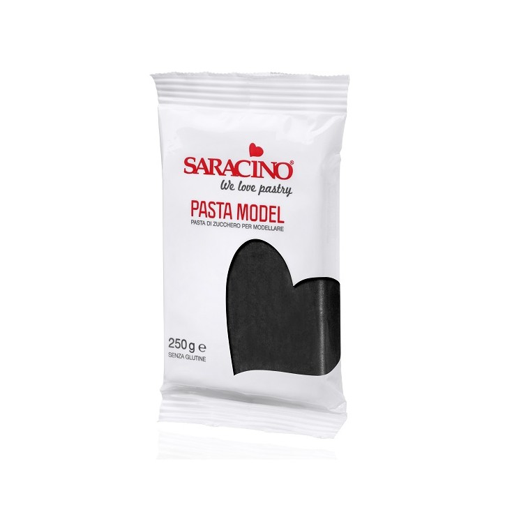 Black Modellingpaste Saracino - Black Saracino Modelling Paste - Professional Modelling Paste Black Cake Design