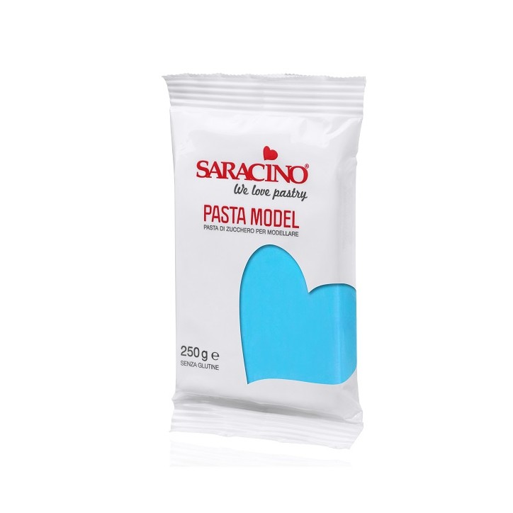 Sugar Modelling Paste Saracino Light Blue - Gluten Free