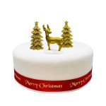 Anniversary House Golden Stag Scene Topper Set 3-pcs