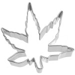 Birkmann Hemp Leaf Shaped Metal Cookie Cutter, 6cm