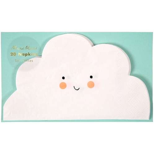 Meri Meri Cloud Shaped Napkins, 20 pcs