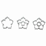 Lily Linzer Cookie Cutter Set, 3 pcs