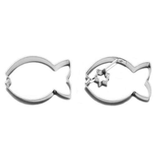 Fish Linzer Cookie Cutter Set, 2 pcs