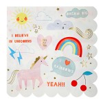 Meri Meri Rainbow and Unicorn Napkins, 16 pcs