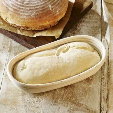 Long dough rising basket