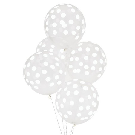 Weisse Confetti Ballons