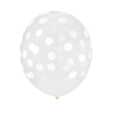 White Confetti Balloons