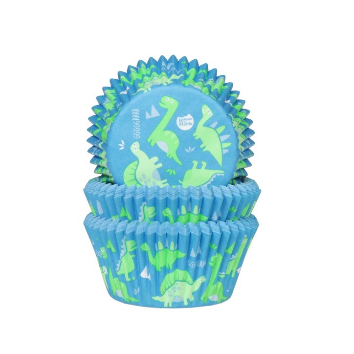 Cupcake Förmchen Dinosaurier, 50 Stück