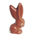 Double Bunny Long Ear Chocolatemould, 90mm