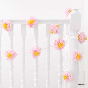 Flower Pompom Garland