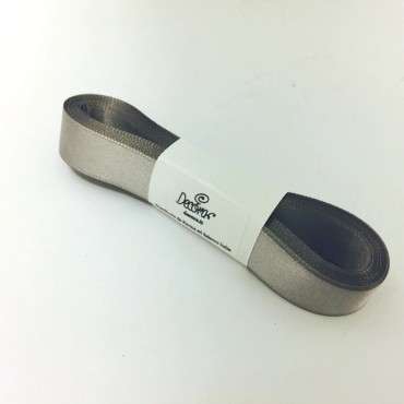 Silber Stoffband Satin 15mm