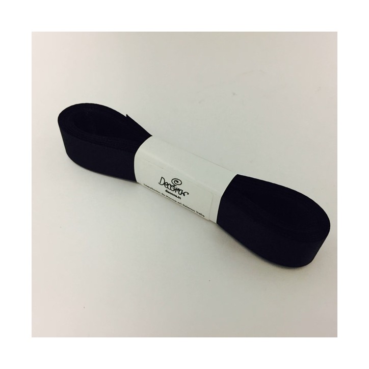 25mm Black Satin Ribbon