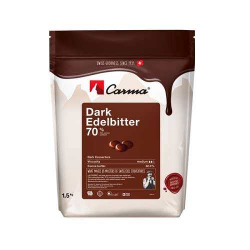 Carma Dark Chocolate Dark Couverture 70%, 1500g