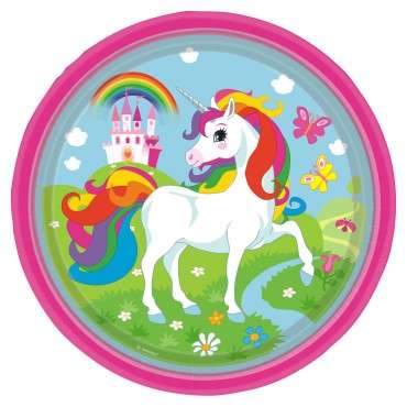 Amscan Unicorn Plates