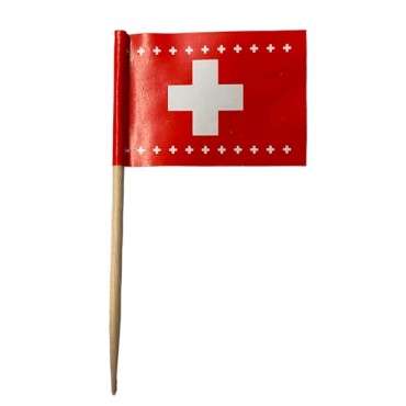 Swiss Toothpick Flag Topper