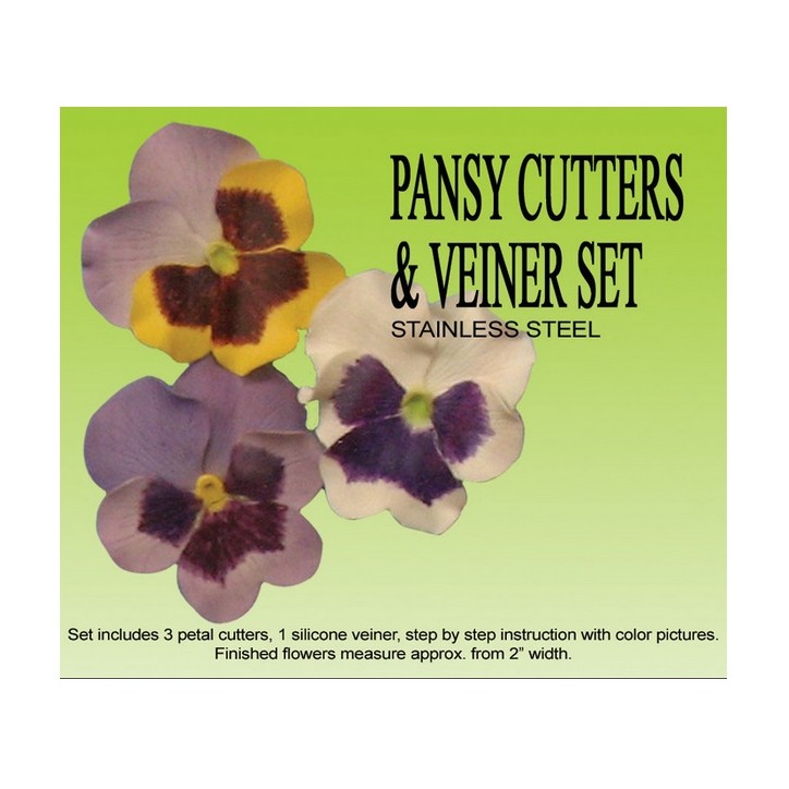 Pansy Cutter & Veiner Set by Petal Craft