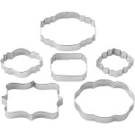 Wilton Plaque Frame Cookie Cutters, 6 pcs