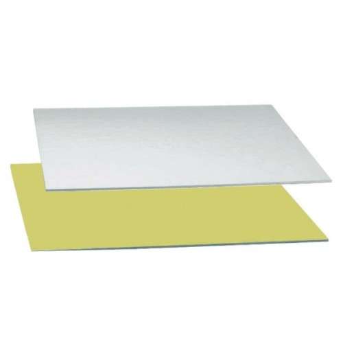 Decora Rectangular Cake Card Gold/Silver, 40x60cm