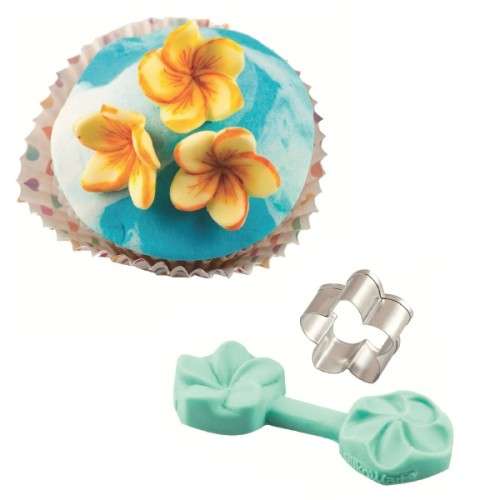 Silikomart Mini Frangipani Blossom Mould and Cutter Set