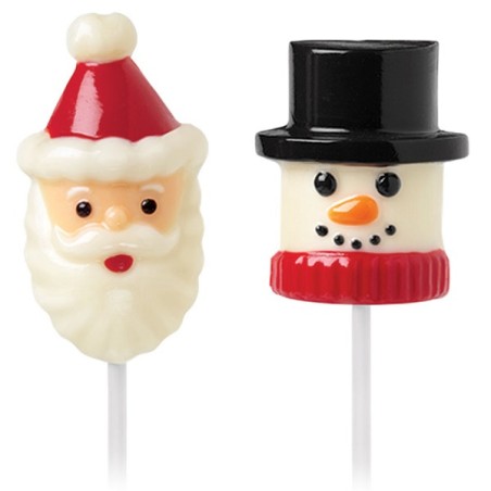 Santa & Schneemann Schokoladenform Wilton