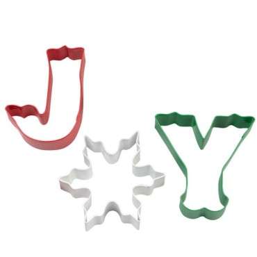 070896032720 3-Pc. Joy Metal Cookie Cutter Set