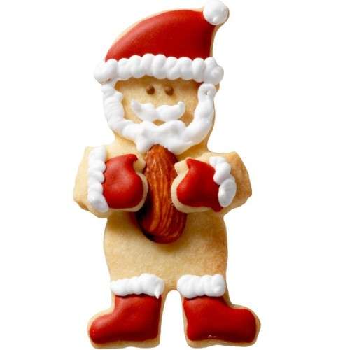 Birkmann Cuddle Santa Cookie Cutter, 8.5cm