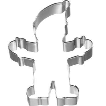 Cuddle Santa Claus Metal Cookie Cutter by RBV Birkmann.