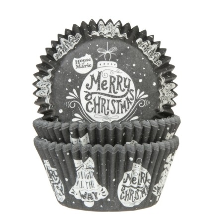 House of Marie Baking Cups Blackboard Christmas