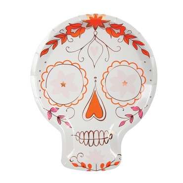 Skull Shaped Paper Plates