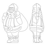 Decora Small Santa Claus Chocolate Mould