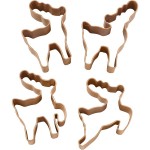 Wilton Christmas Reindeer Cookie Cutter Set, 4 pcs