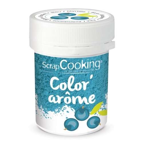 ScrapCooking Heidelbeere Aroma Farbpulver Blau, 10g