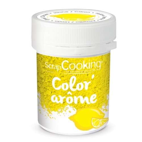 ScrapCooking Lemon Color Arome Yellow, 10g