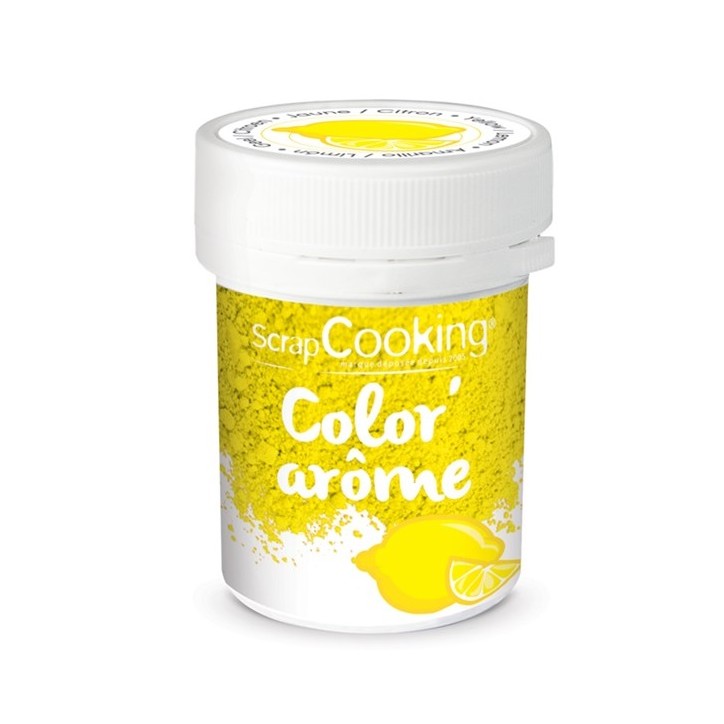 Yellow Colouring and Flavoured Mix Lemon Scrapcooking Color'arôme