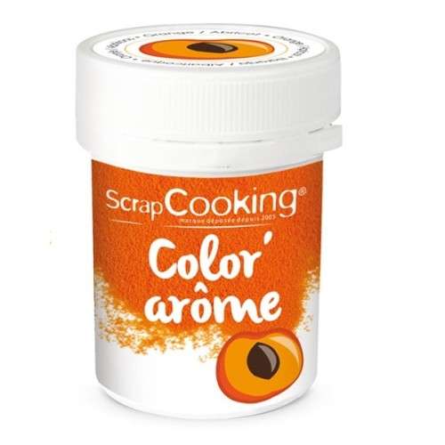 ScrapCooking Aprikosen Aroma Farbpulver Orange, 10g