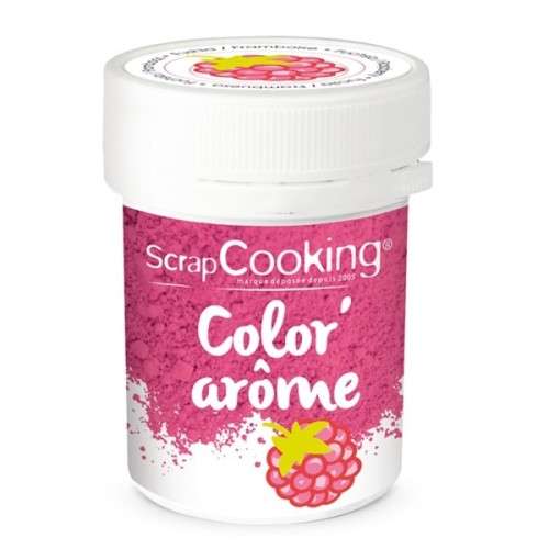 ScrapCooking Himbeer Aroma Farbpulver Rosa, 10g