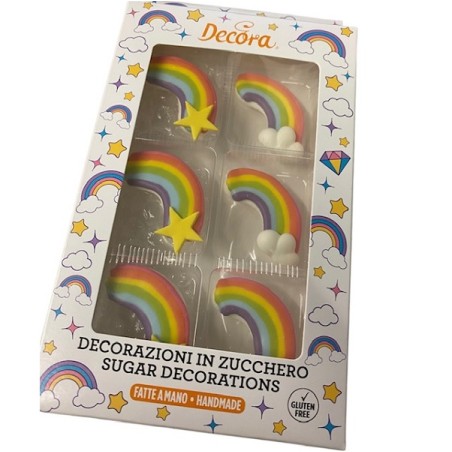 Decora Rainbow Sugar Pipings