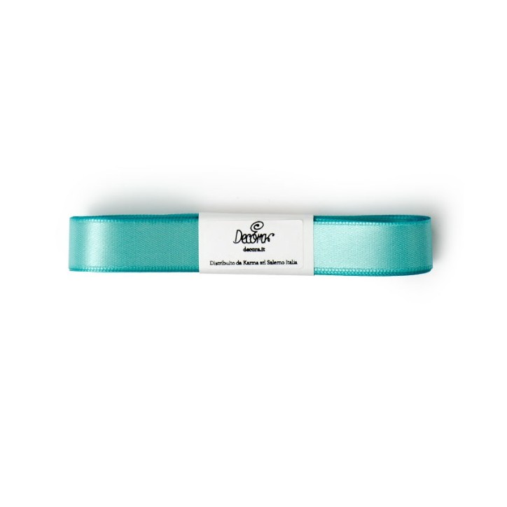 15mm Turquoise Double Satin Ribbon