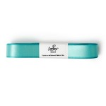 Decora Double Satin Ribbon Teal Blue, 15mm x 5m