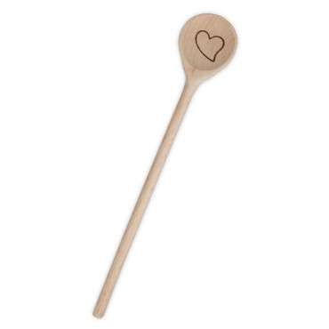 Beechwood Spoon Heart 28cm